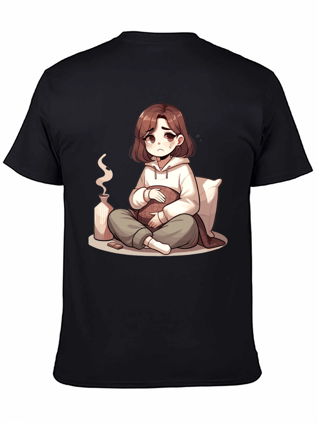 Sad Anime Girl T-Shirt - Unique Graphic Tee