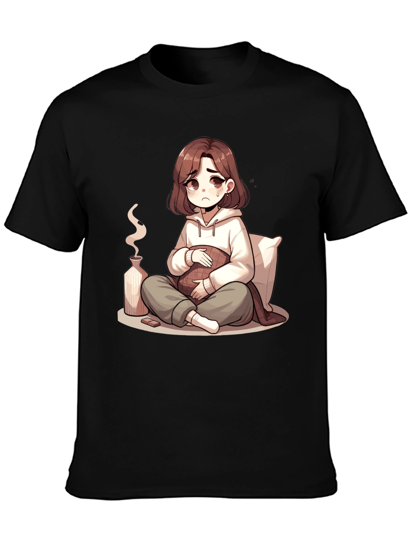 Sad Anime Girl T-Shirt - Unique Graphic Tee