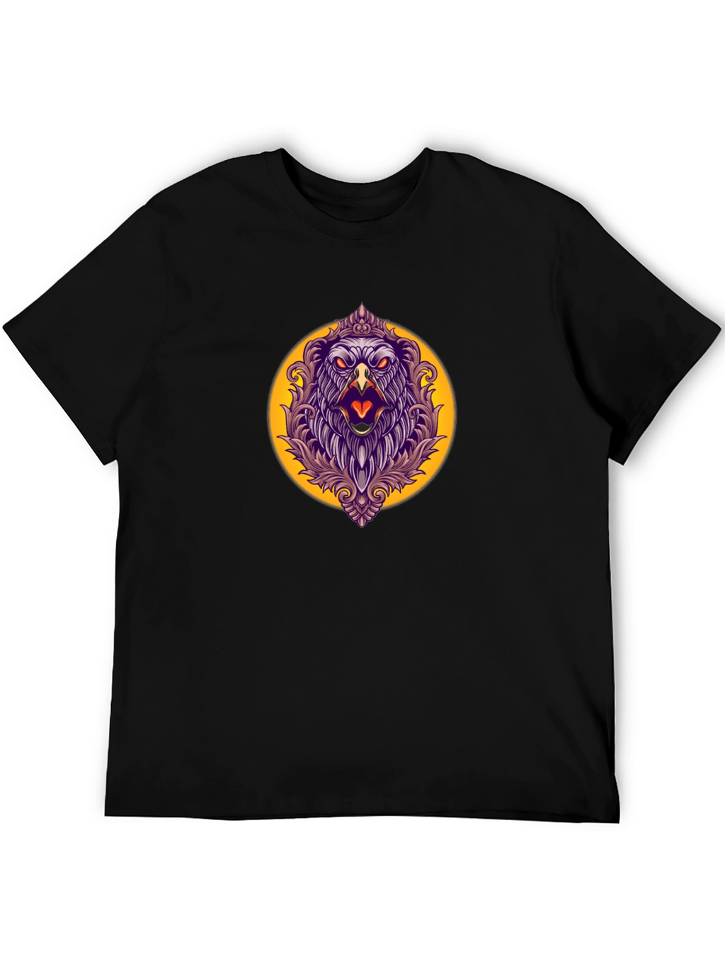 Eagle Crest Graphic Tee - Mens Black T-Shirt