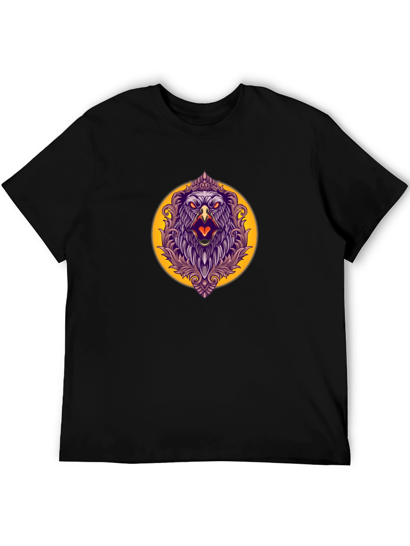 Eagle Crest Graphic Tee - Mens Black T-Shirt