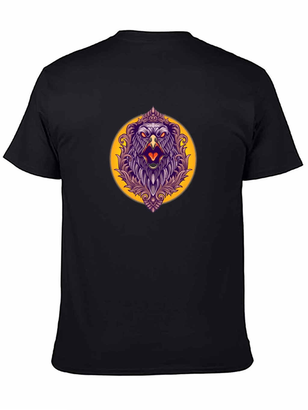 Eagle Crest Graphic Tee - Mens Black T-Shirt