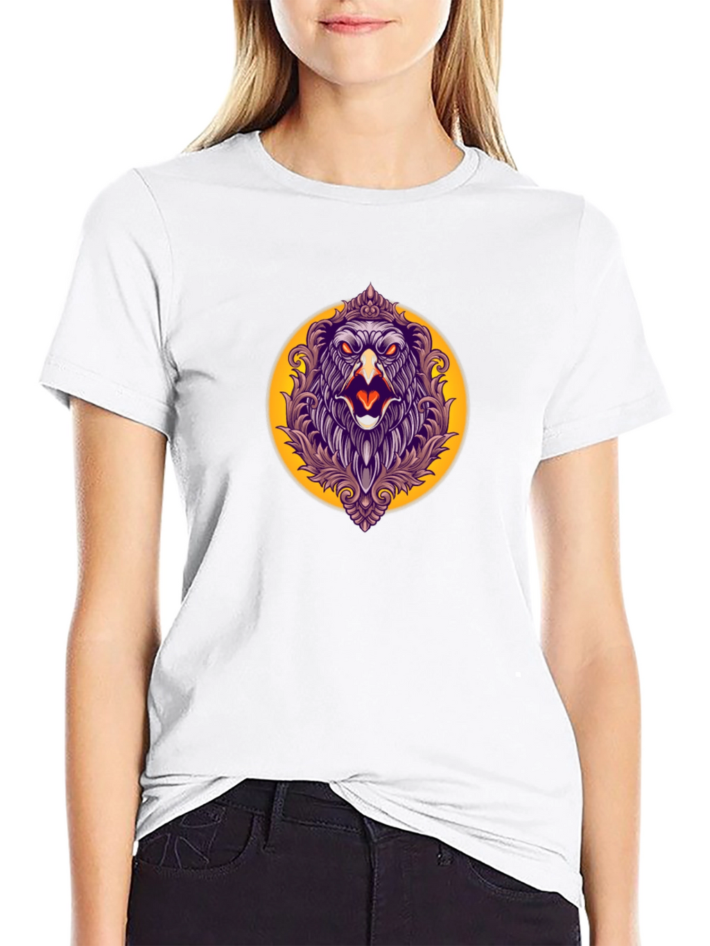 Eagle Crest Graphic Tee - Mens Black T-Shirt