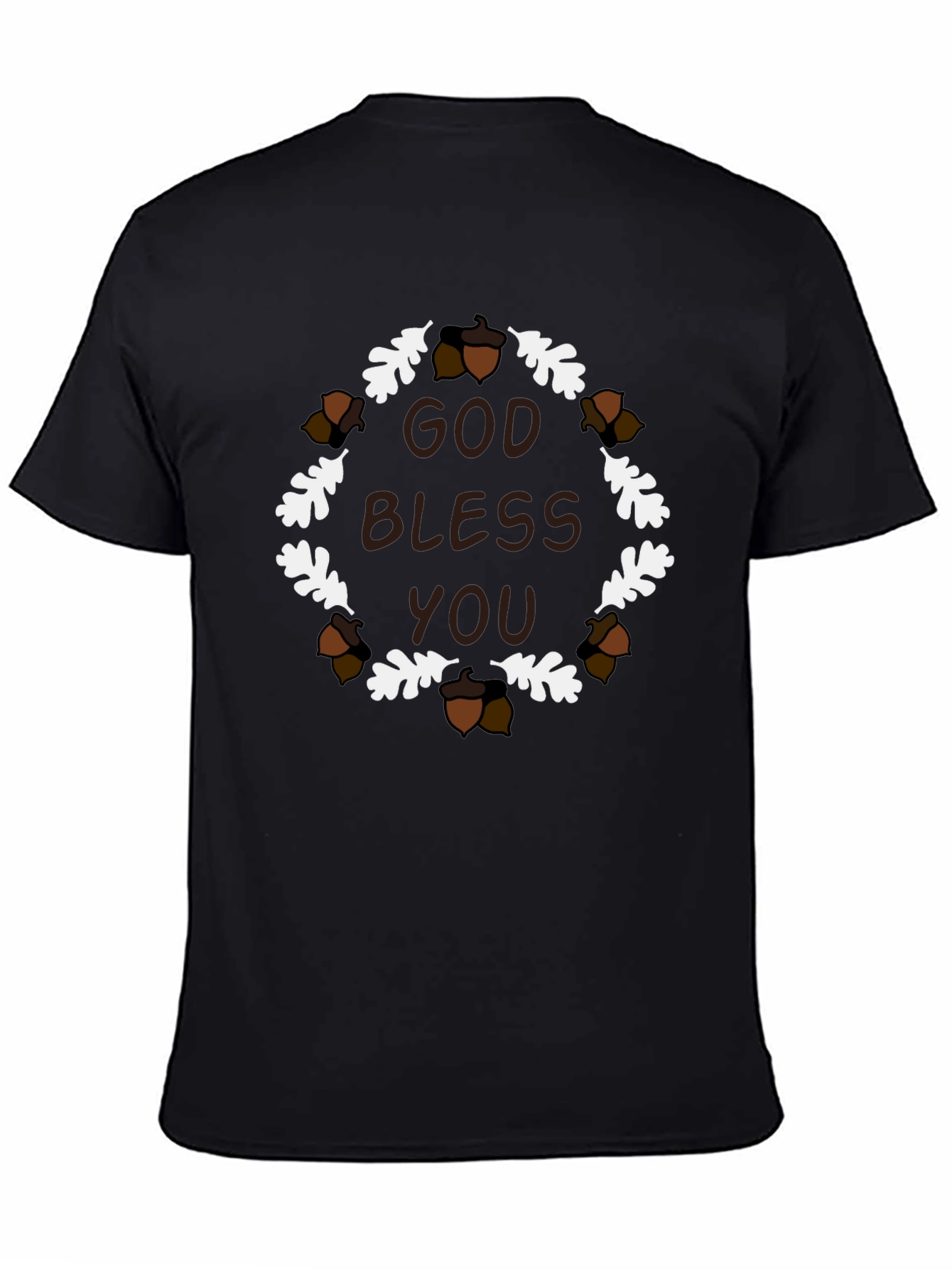 God Bless You Acorn Wreath T-Shirt