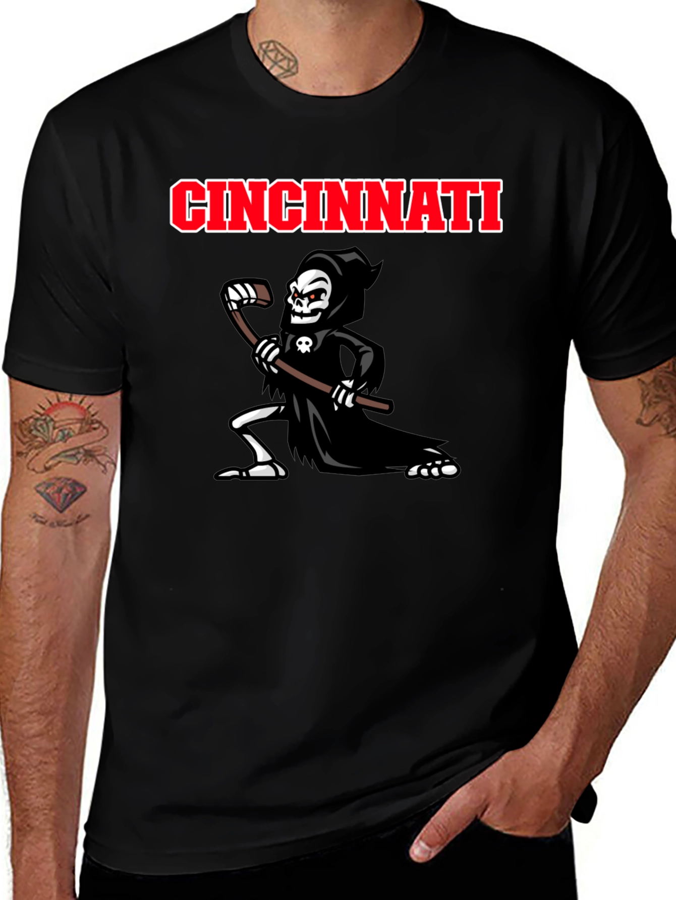 Cincinnati Hockey Grim Reaper T-Shirt