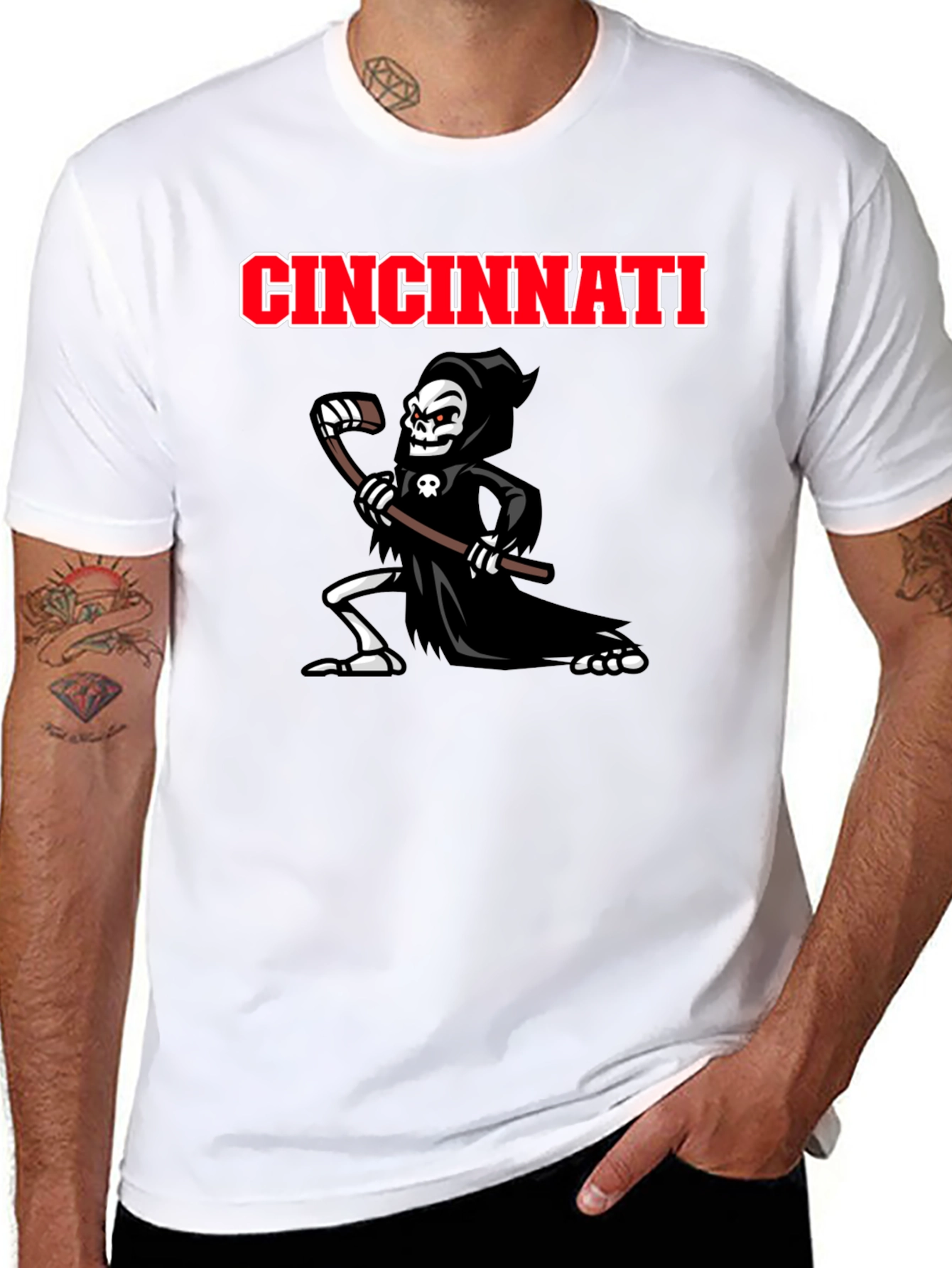Cincinnati Hockey Grim Reaper T-Shirt