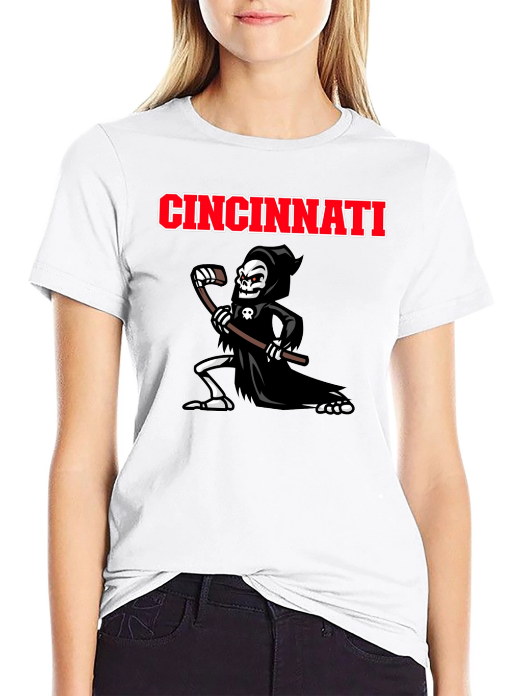 Cincinnati Hockey Grim Reaper T-Shirt