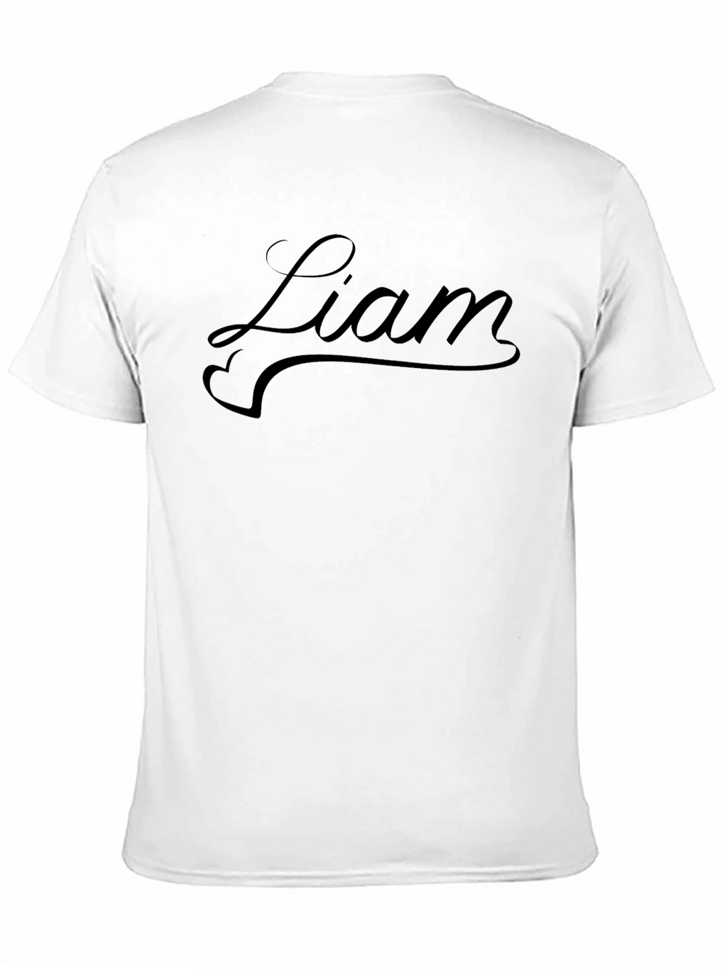 Liam Script Black T-Shirt - Stylish & Comfortable