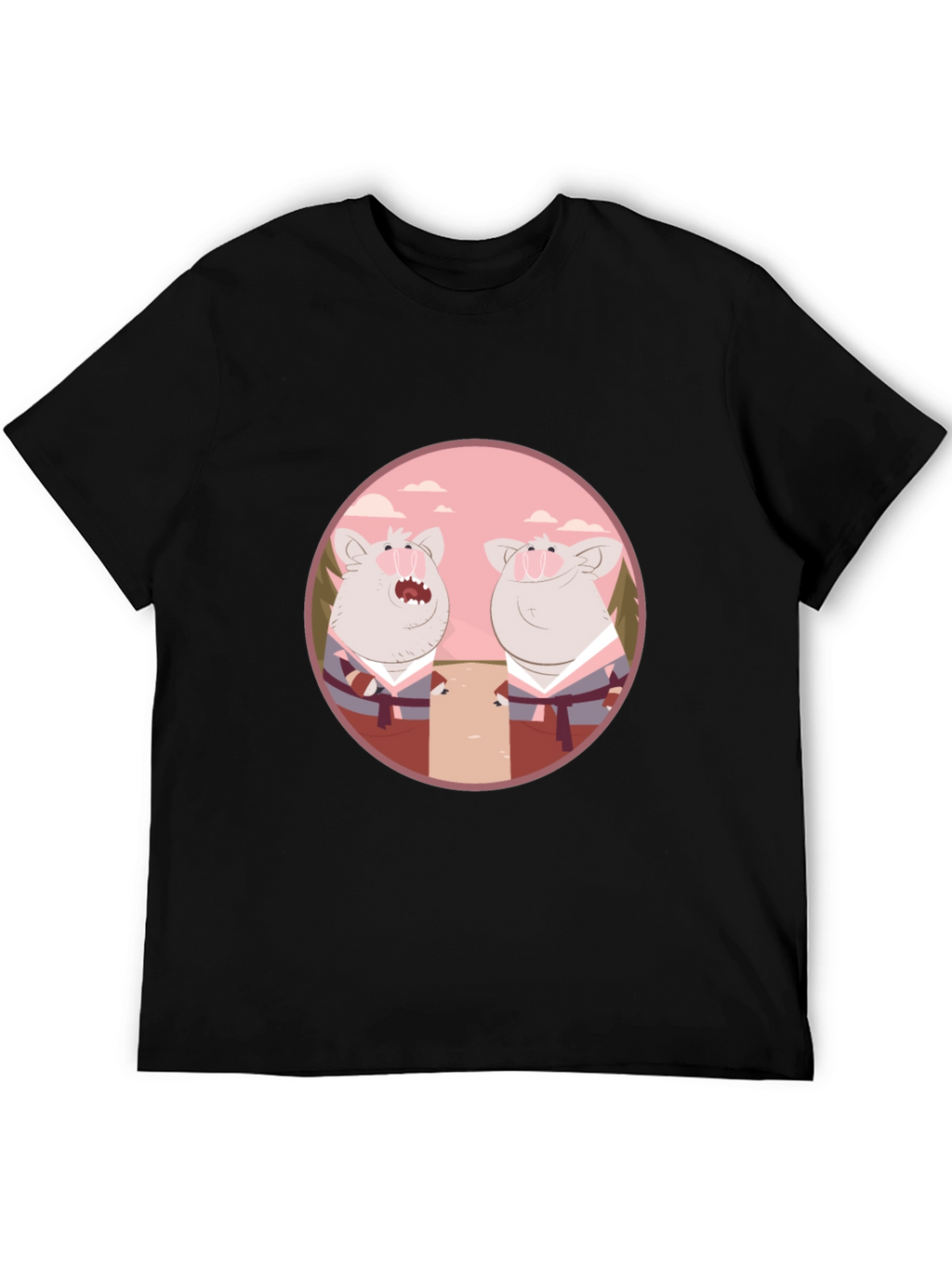 Funny Pig Karate T-Shirt