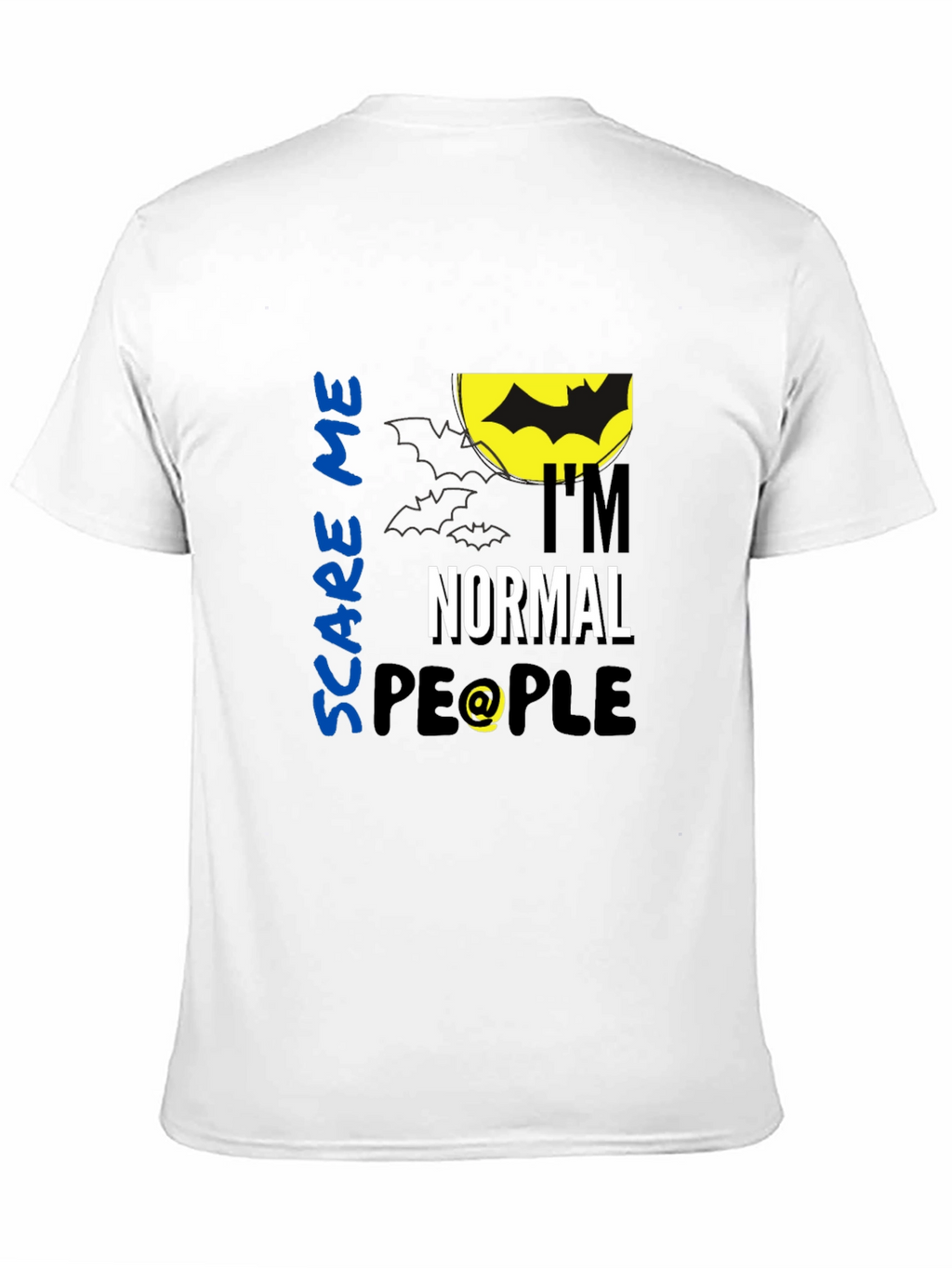 Scare Me Im Normal People Black T-Shirt