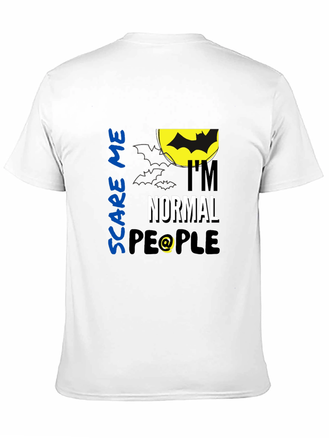 Scare Me Im Normal People Black T-Shirt