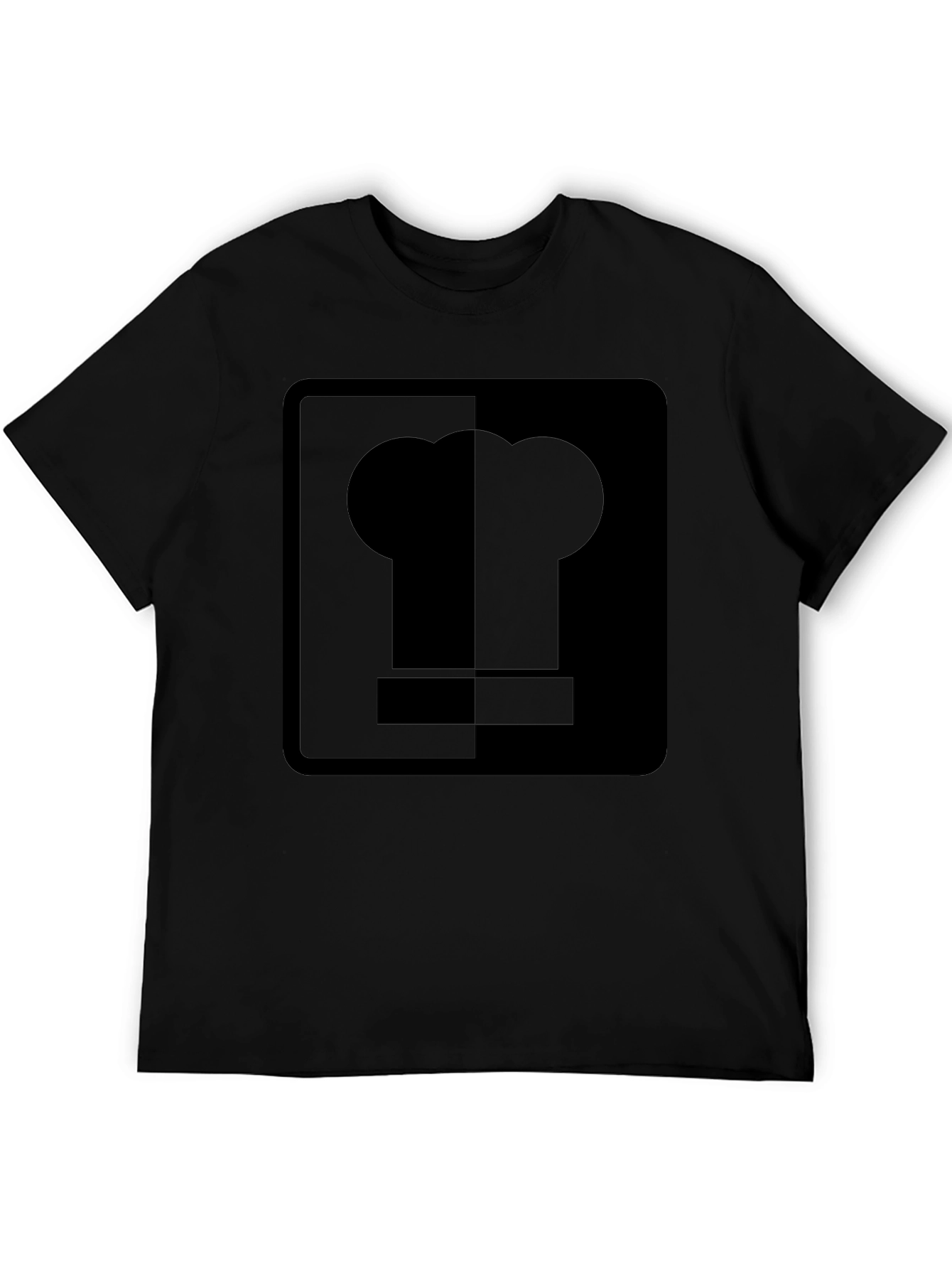 Chef Hat Graphic Tee - Stylish & Comfortable Black T-Shirt