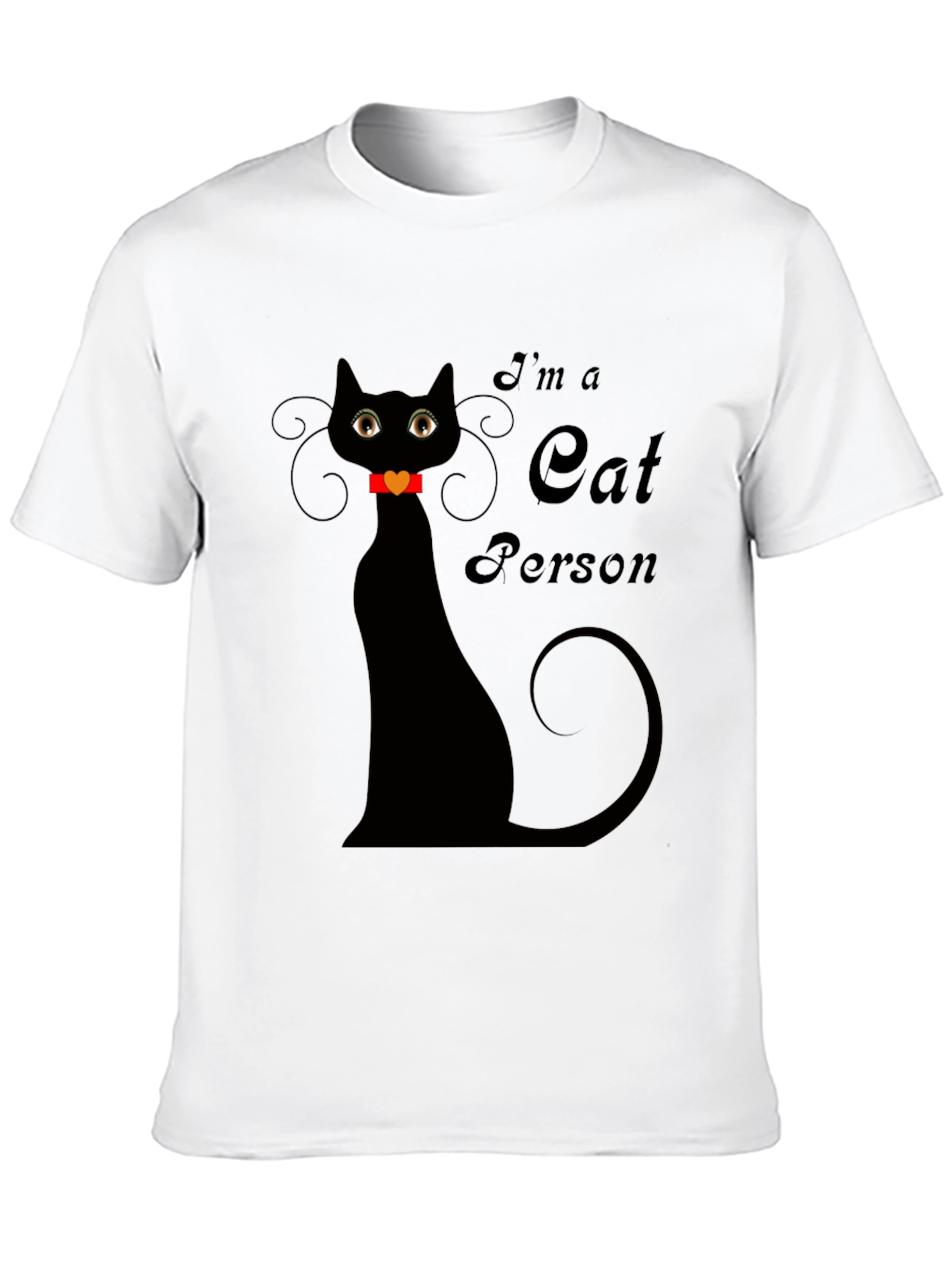 Im a Cat Person Black T-Shirt