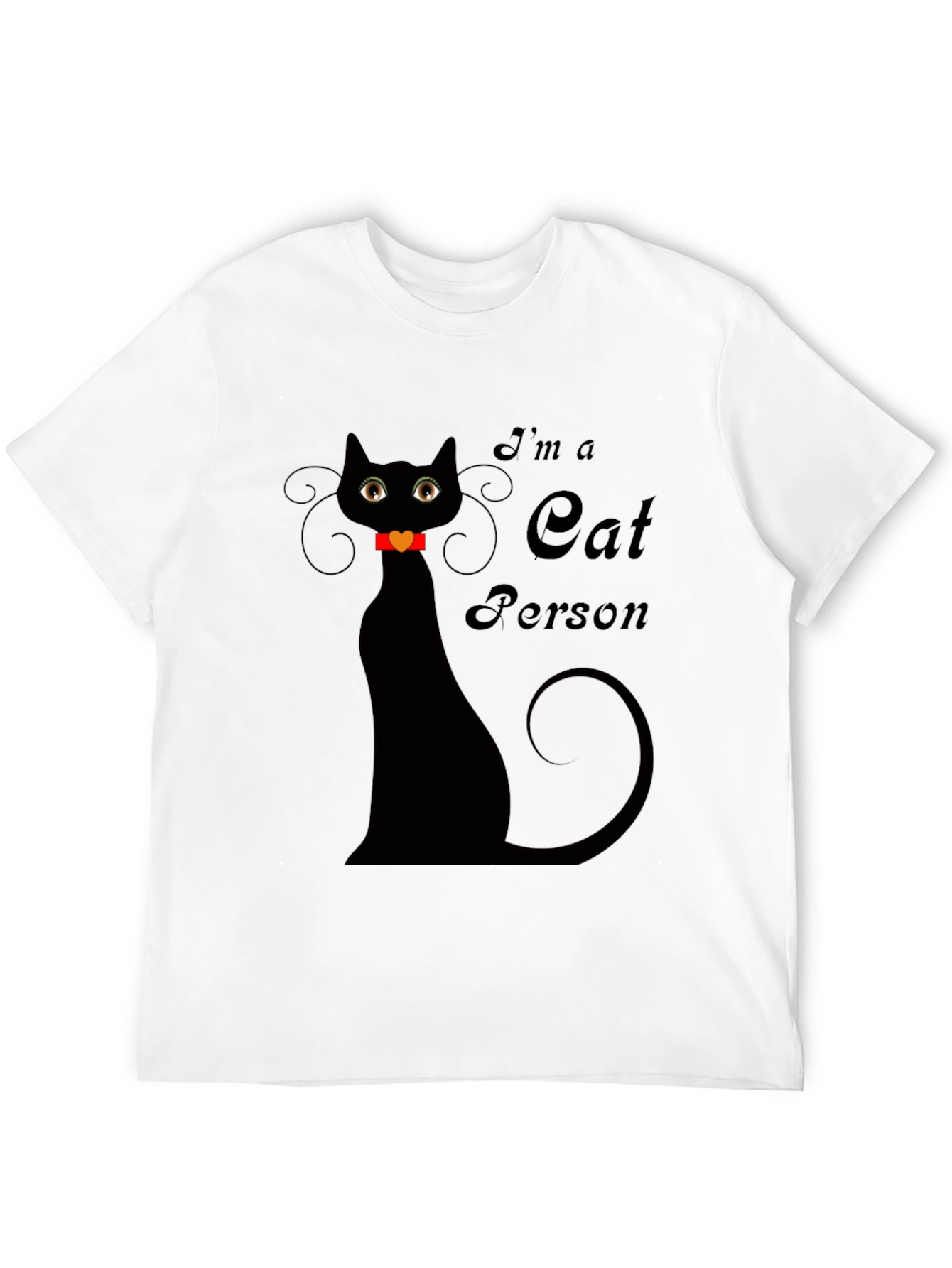 Im a Cat Person Black T-Shirt