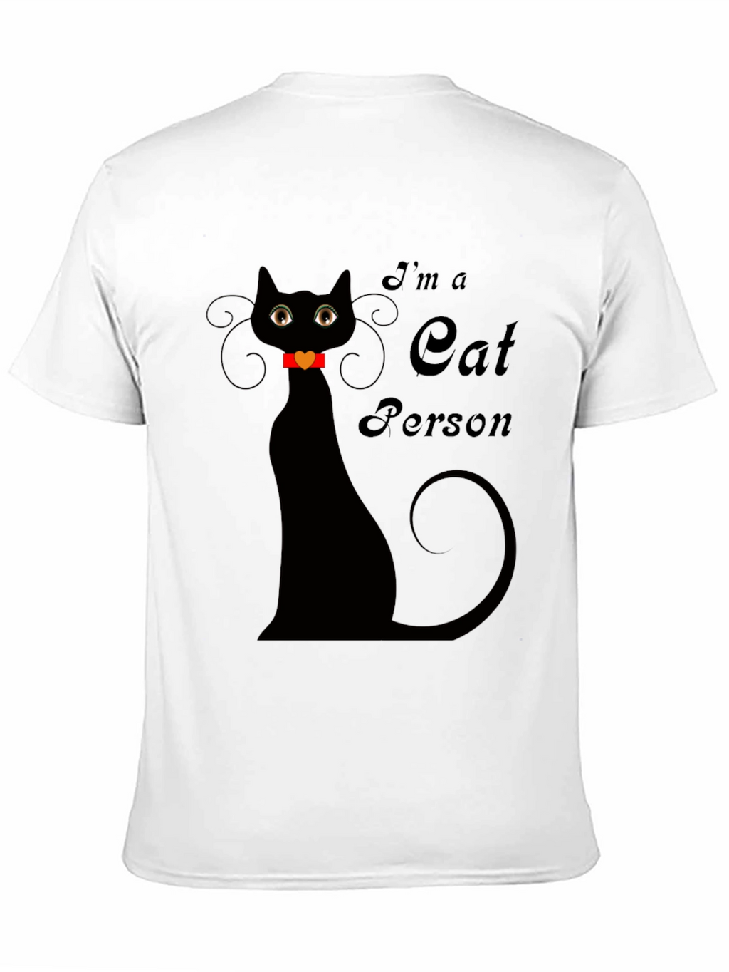 Im a Cat Person Black T-Shirt
