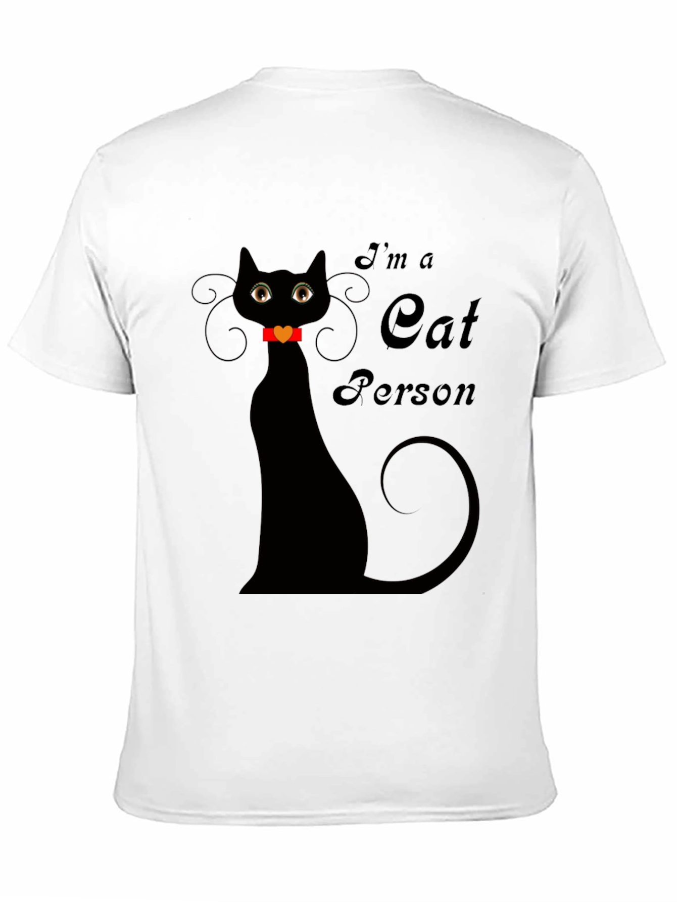 Im a Cat Person Black T-Shirt