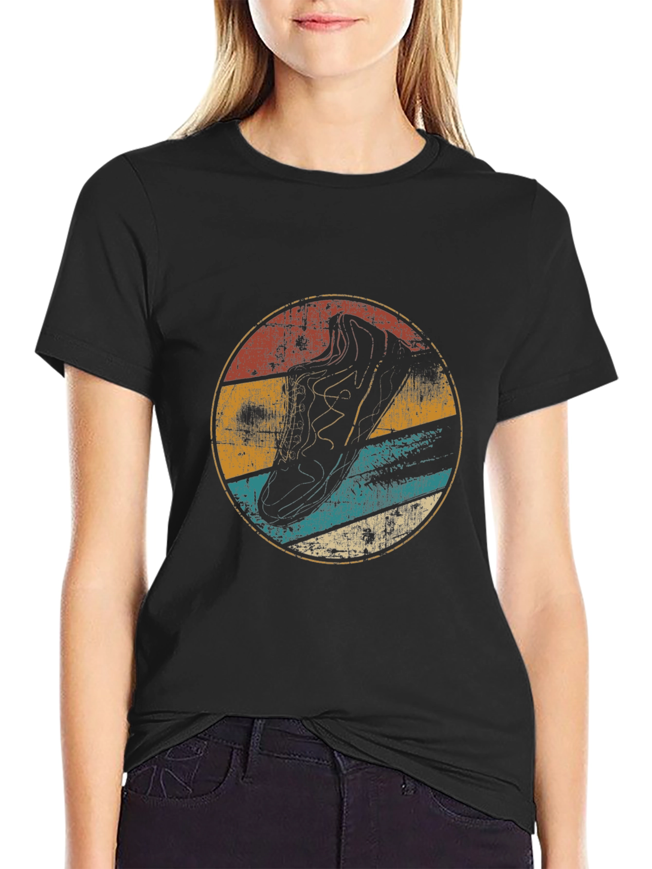 Vintage Runner Graphic Tee - Retro Style Comfort