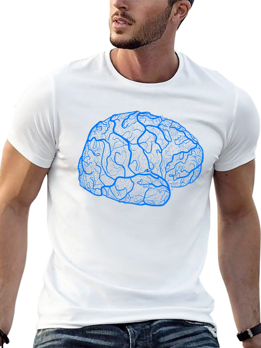 Brain Graphic T-Shirt - Smart & Stylish