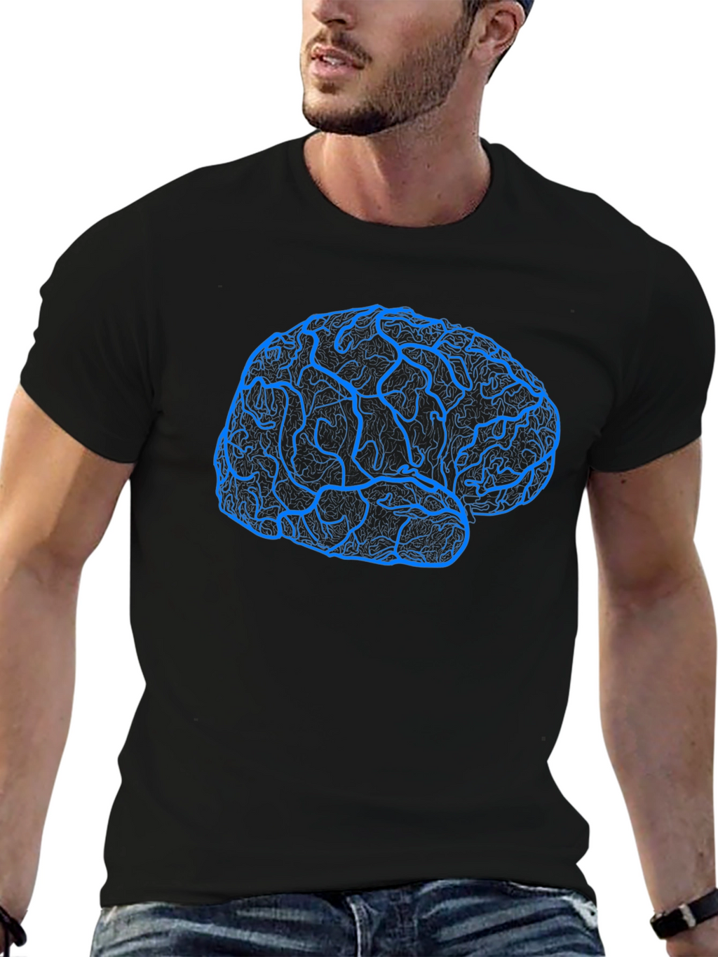 Brain Graphic T-Shirt - Smart & Stylish