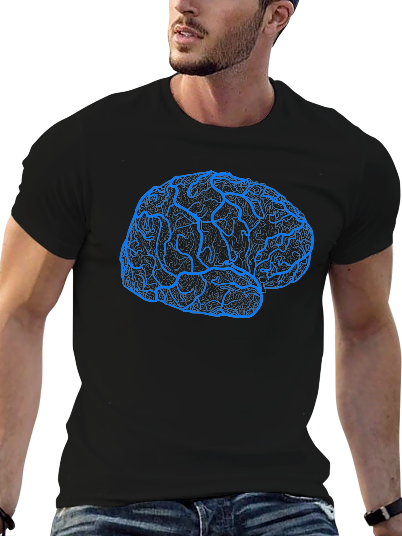 Brain Graphic T-Shirt - Smart & Stylish