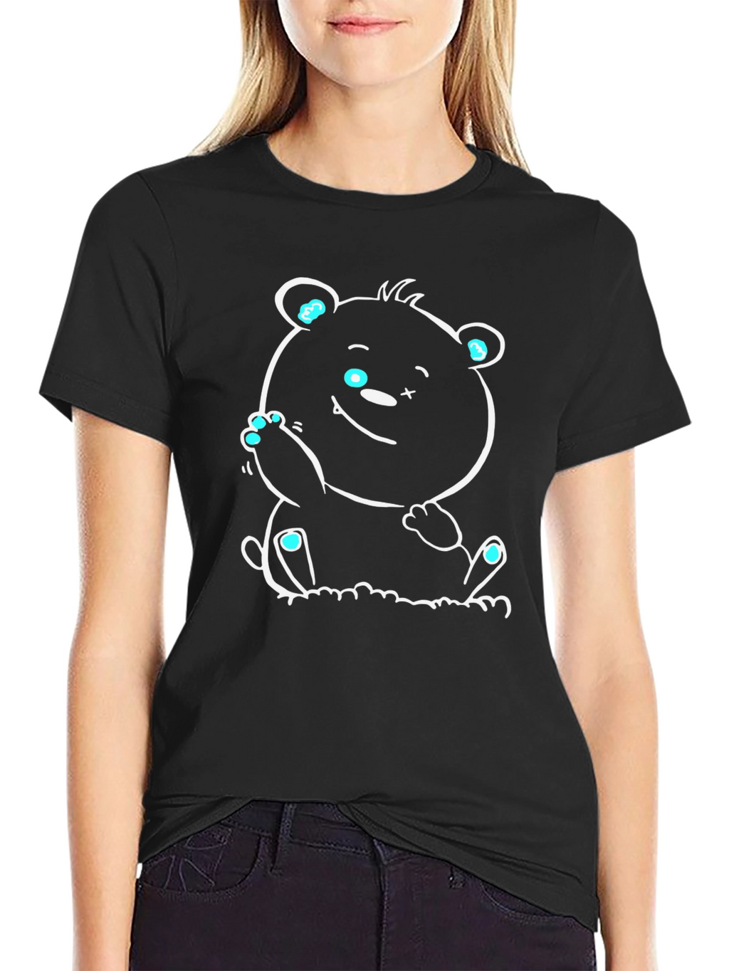 Cool Bear Graphic Tee - Black