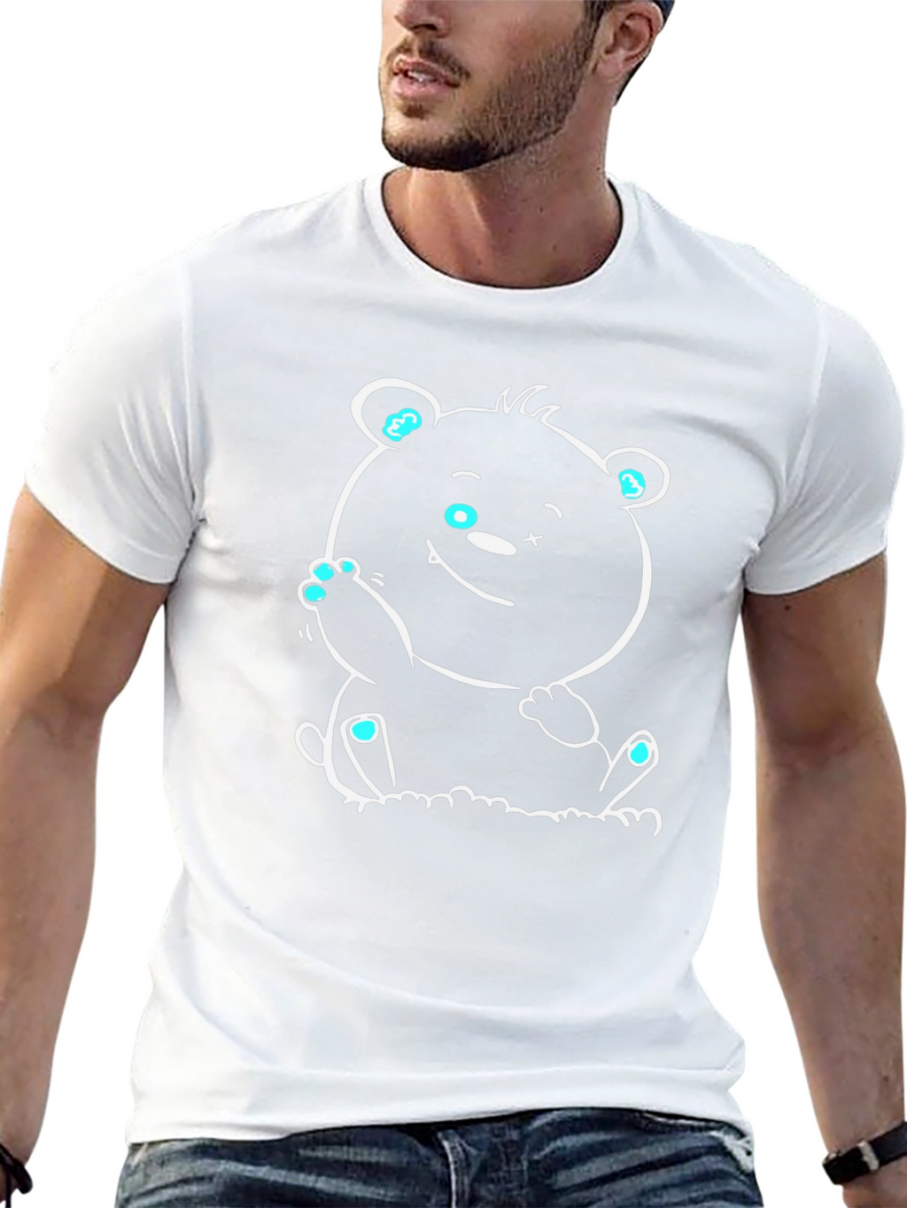 Cool Bear Graphic Tee - Black
