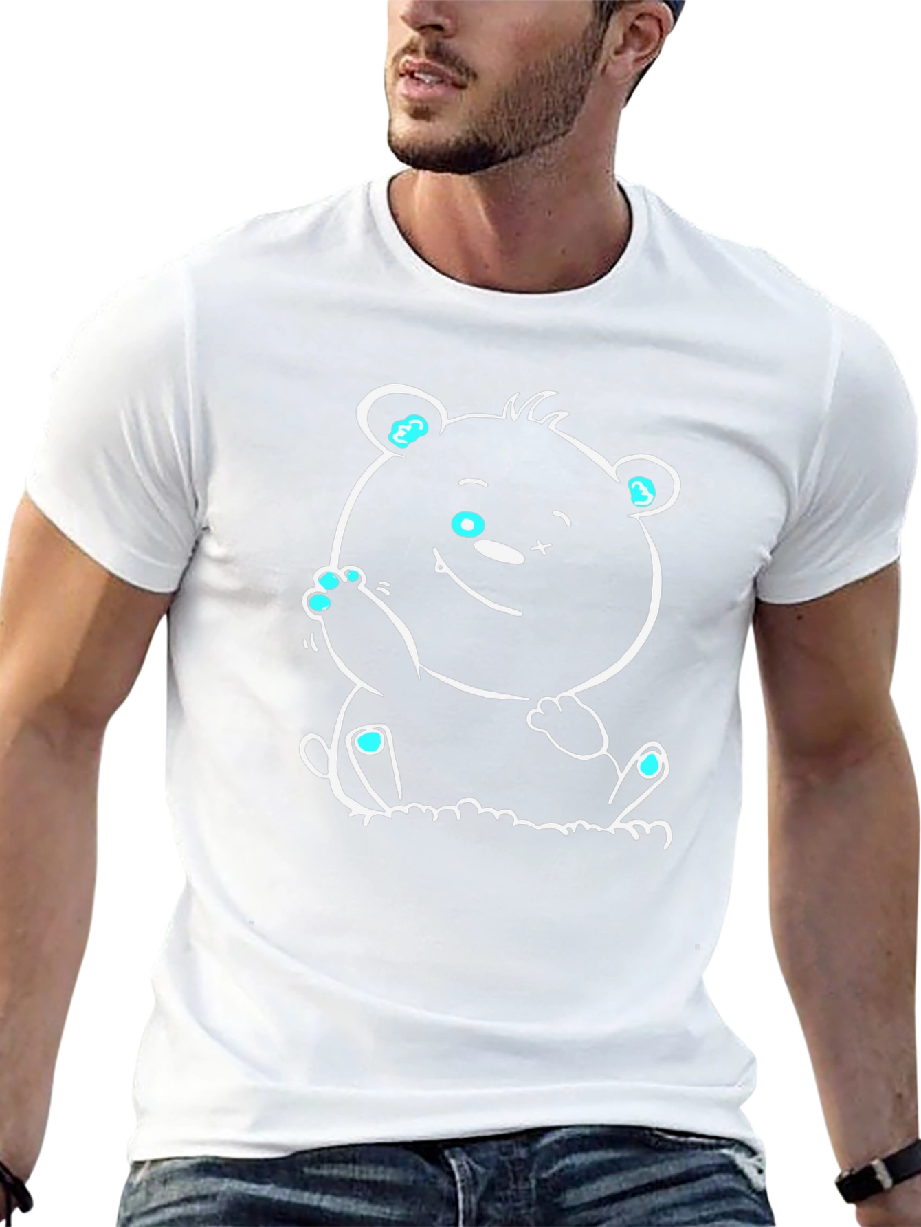 Cool Bear Graphic Tee - Black