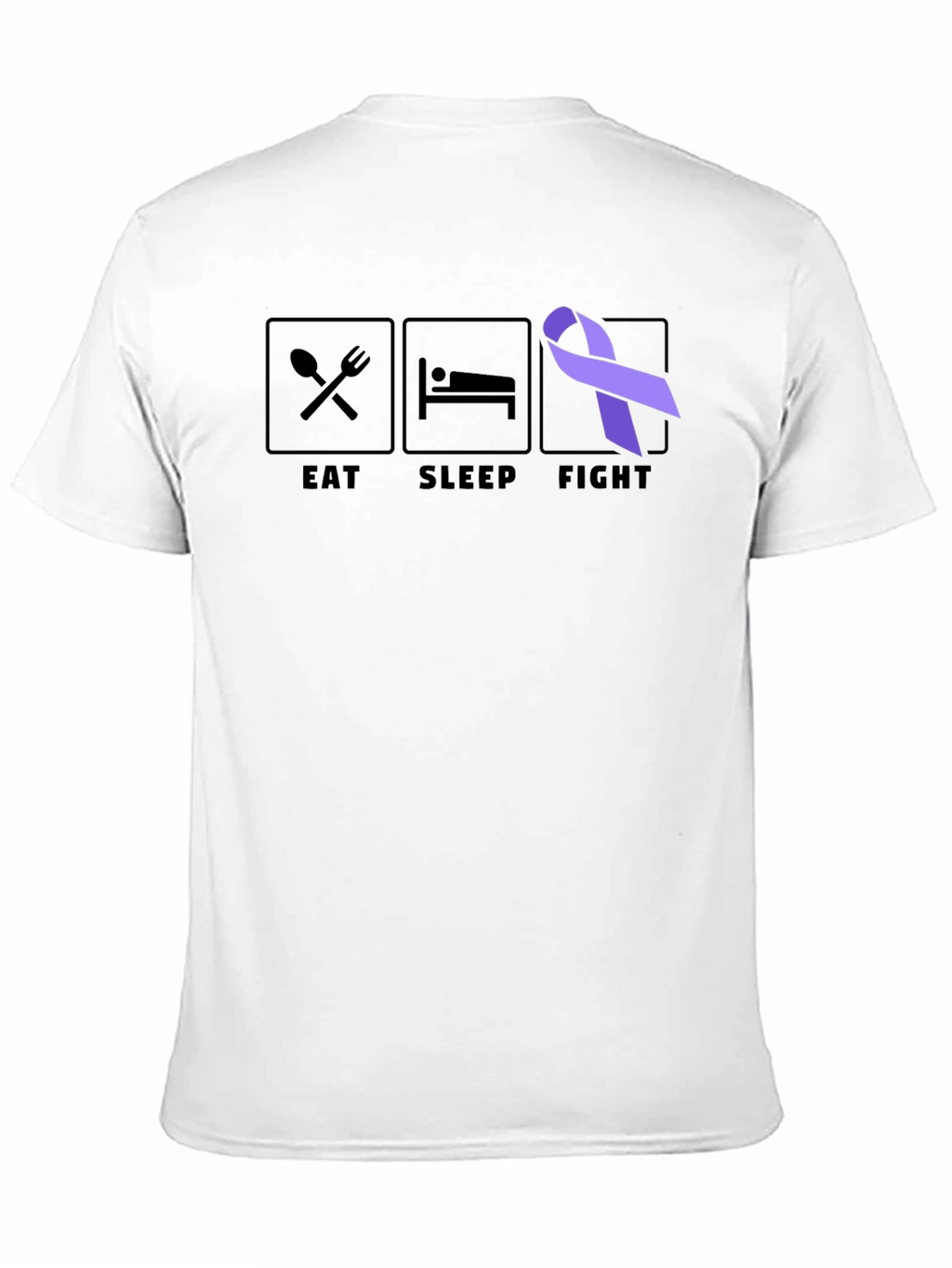 Eat Sleep Fight T-Shirt Cancer Awareness Tee