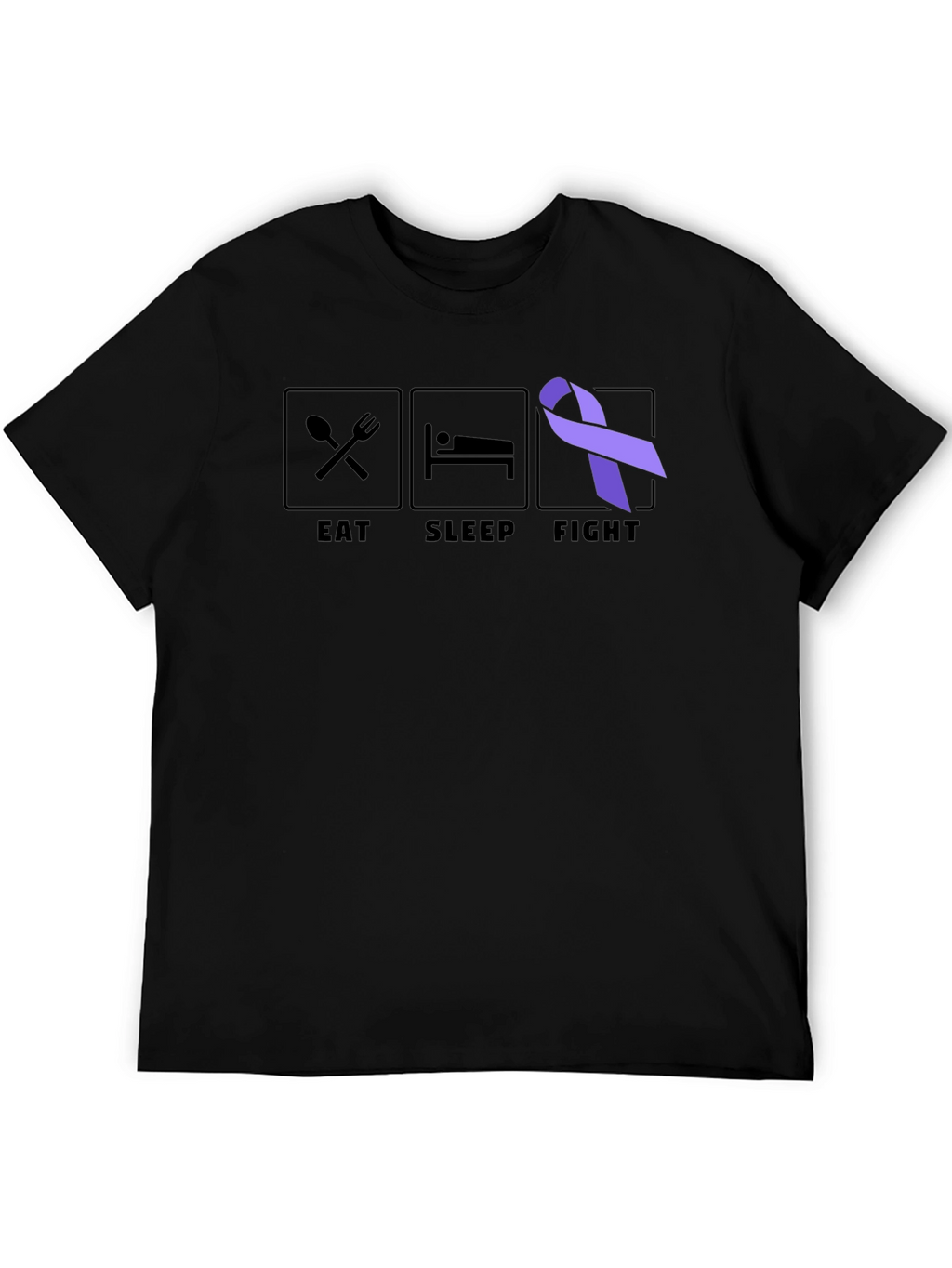 Eat Sleep Fight T-Shirt Cancer Awareness Tee