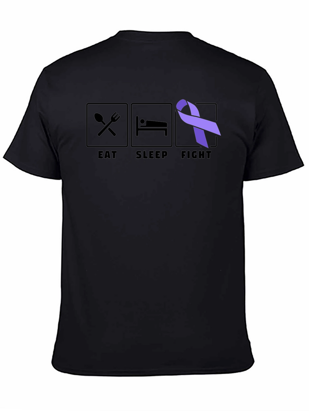 Eat Sleep Fight T-Shirt Cancer Awareness Tee