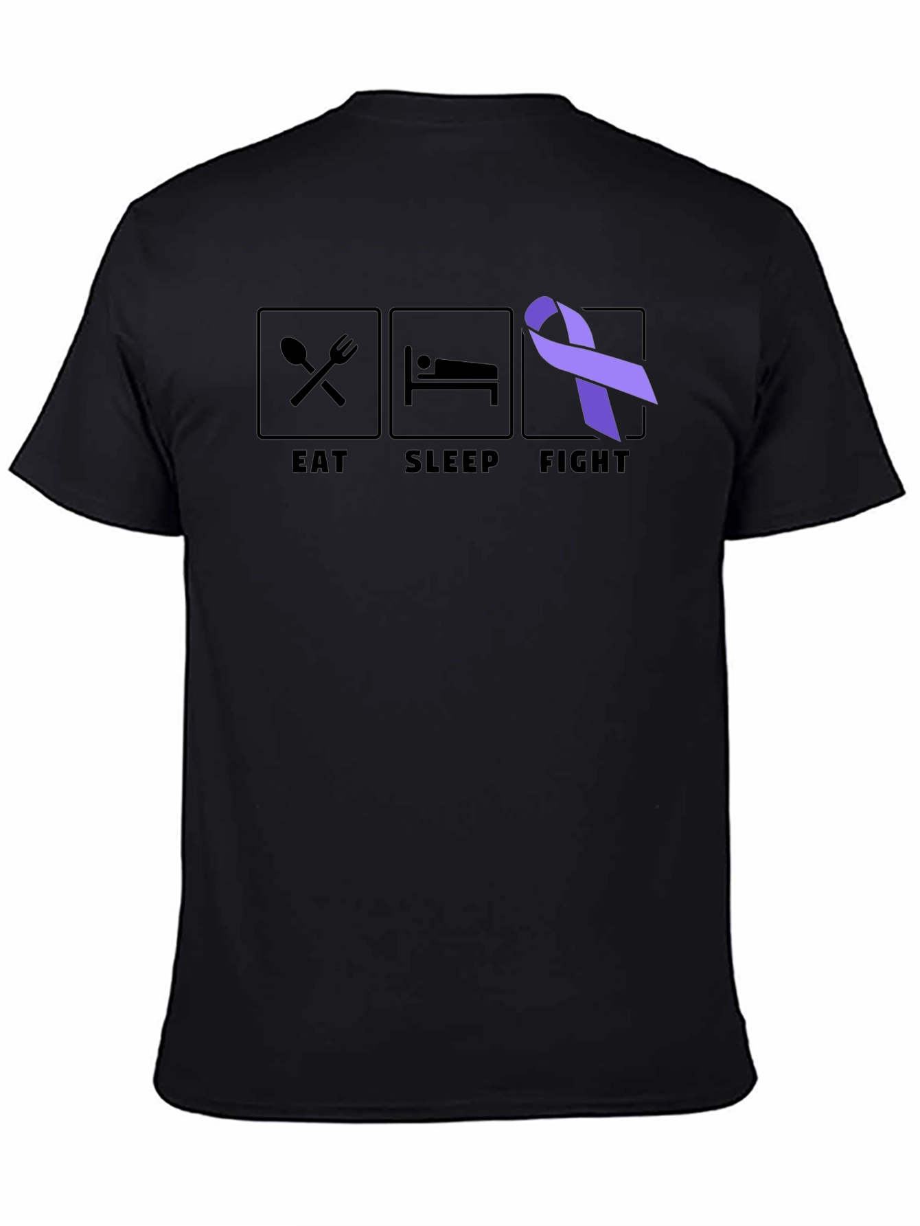Eat Sleep Fight T-Shirt Cancer Awareness Tee