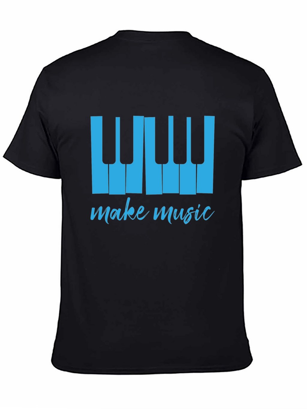 Make Music Tee - Piano Keys Graphic T-Shirt