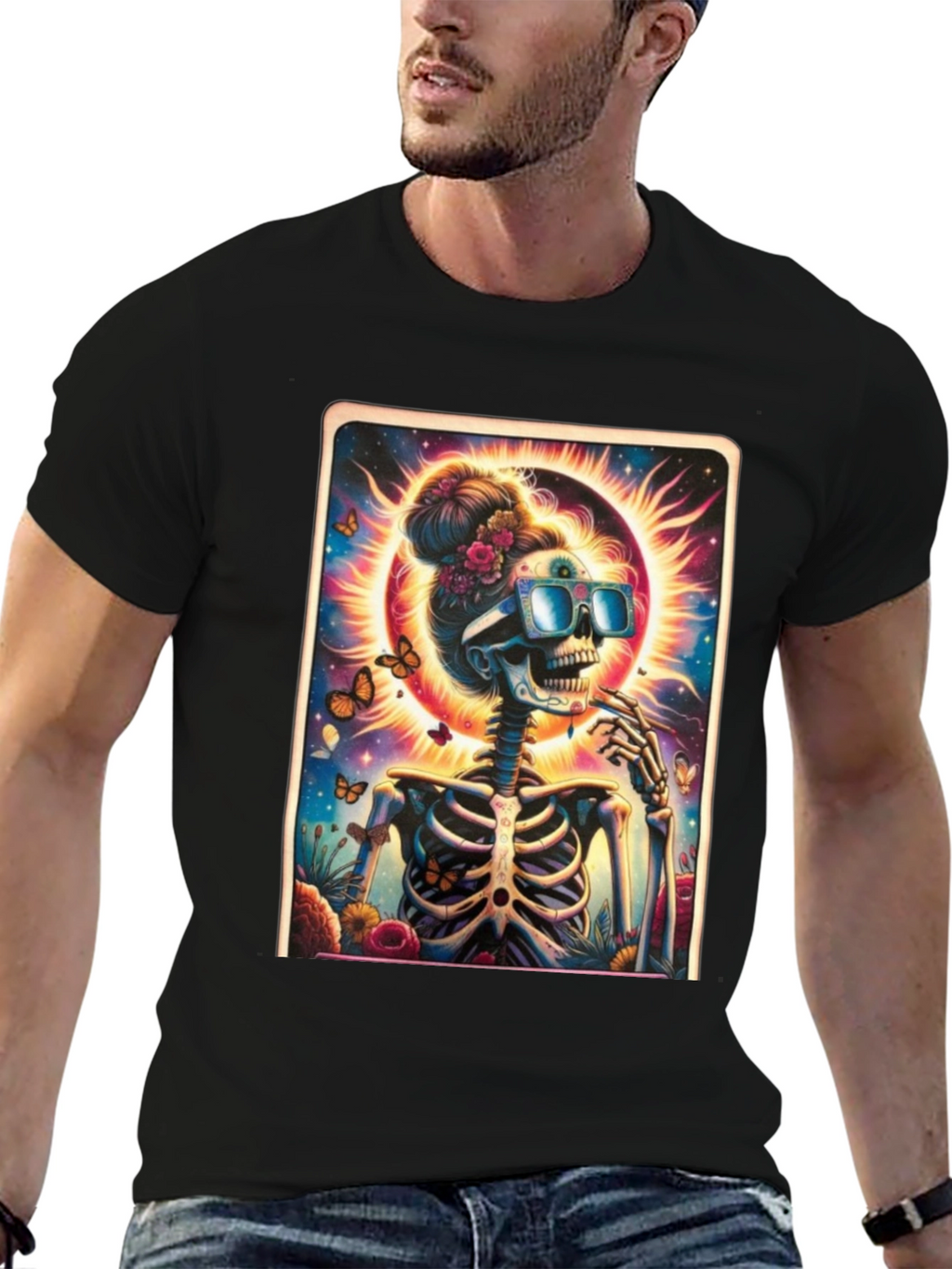 Funky Skeleton Graphic Tee