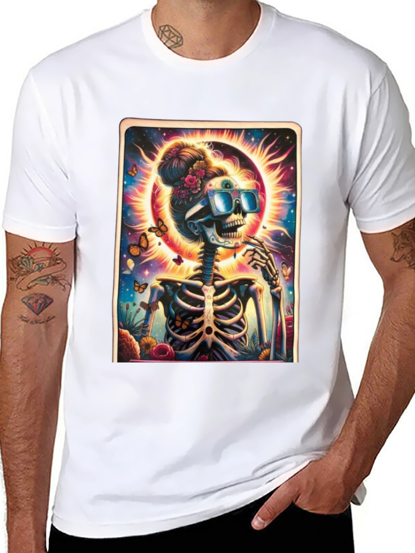 Funky Skeleton Graphic Tee