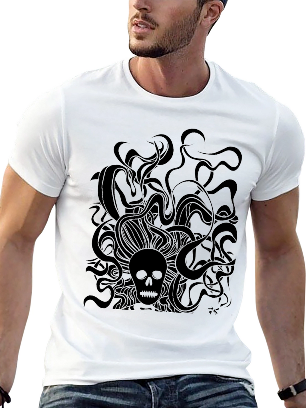 Dark Skull Graphic Tee - Premium Cotton Comfort