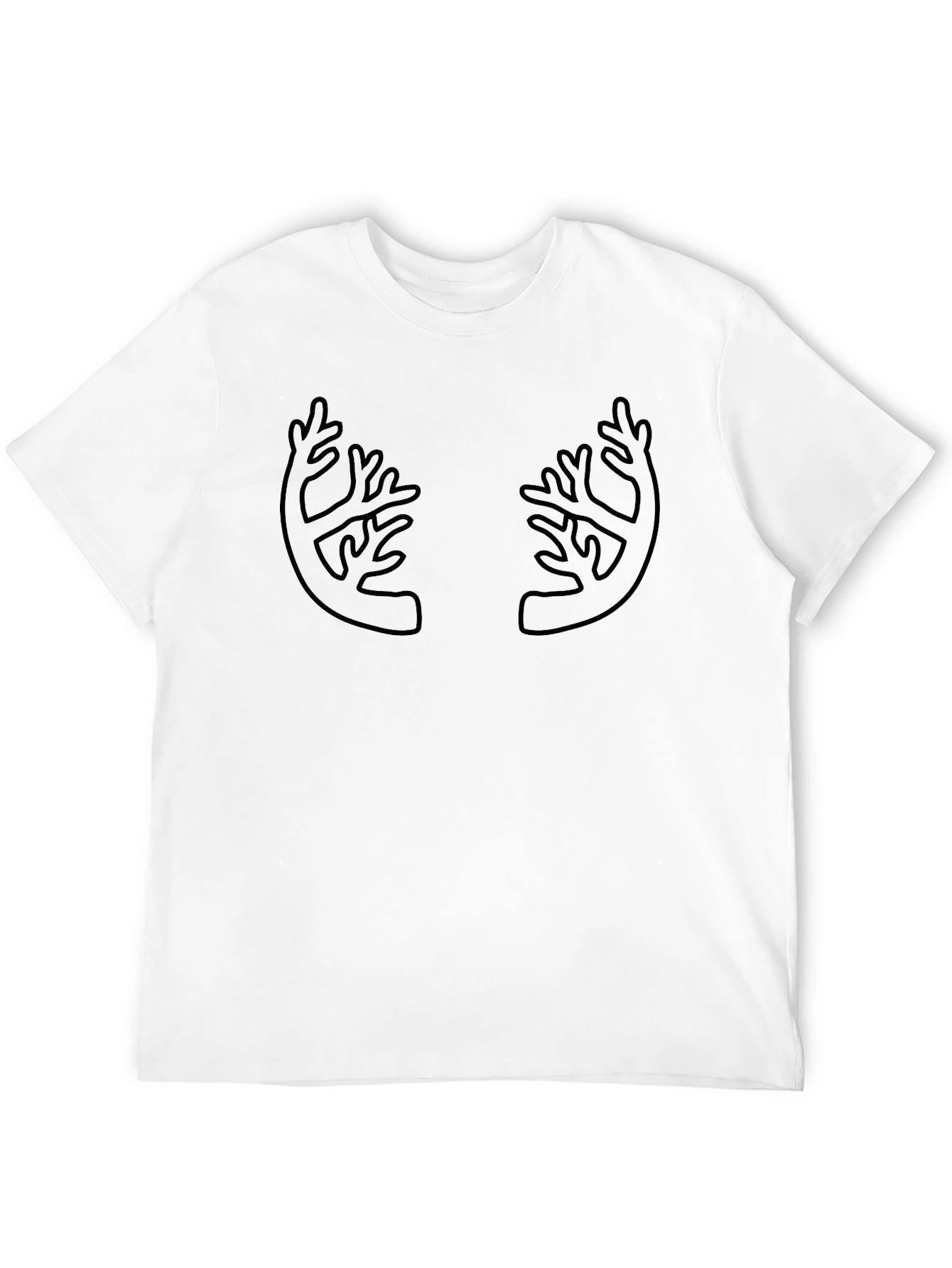 Antler Graphic Black T-Shirt