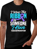 Suicide Prevention Ribbon Graphic Tee
