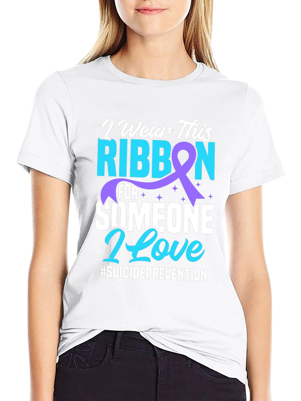 Suicide Prevention Ribbon Graphic Tee