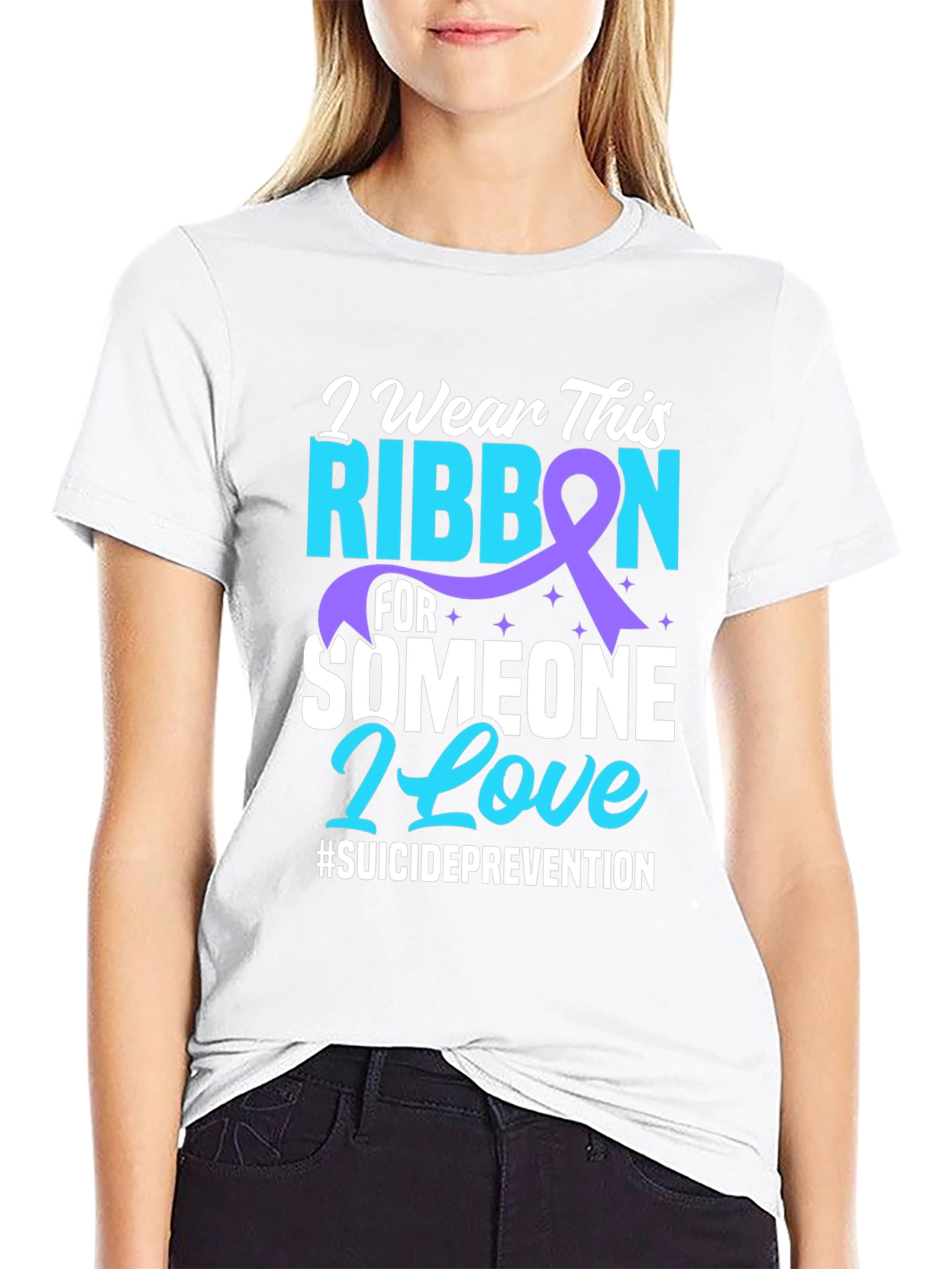 Suicide Prevention Ribbon Graphic Tee