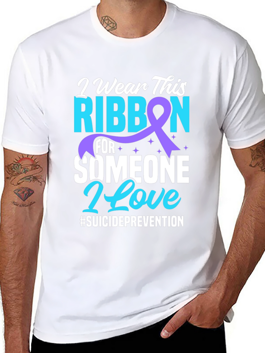 Suicide Prevention Ribbon Graphic Tee