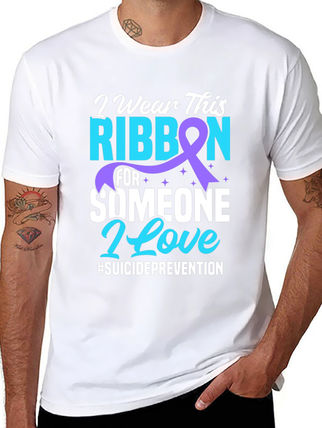 Suicide Prevention Ribbon Graphic Tee