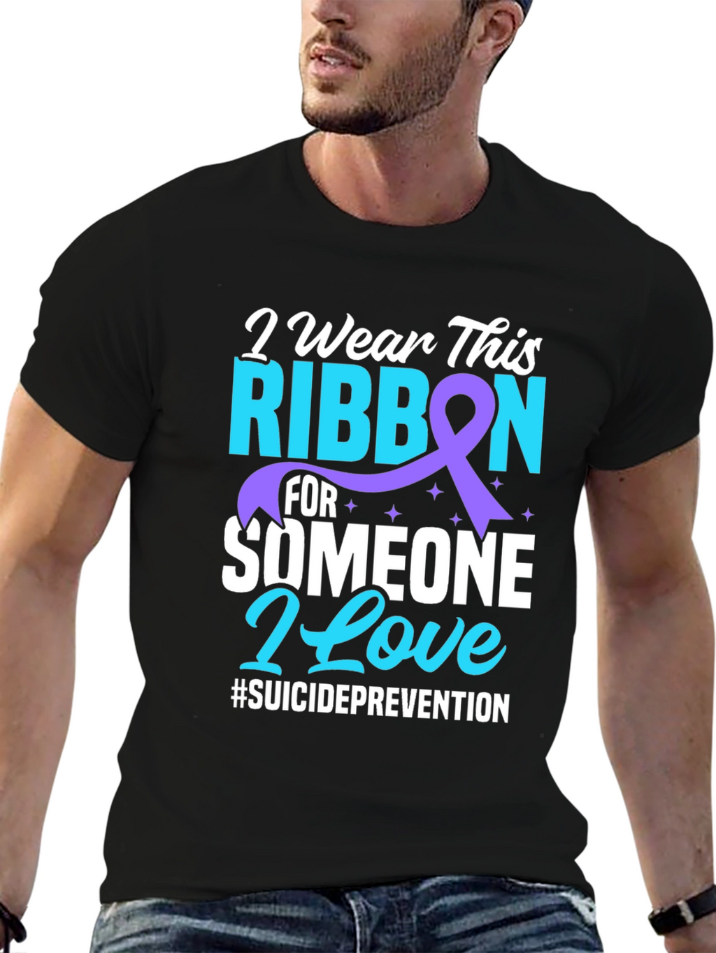 Suicide Prevention Ribbon Graphic Tee