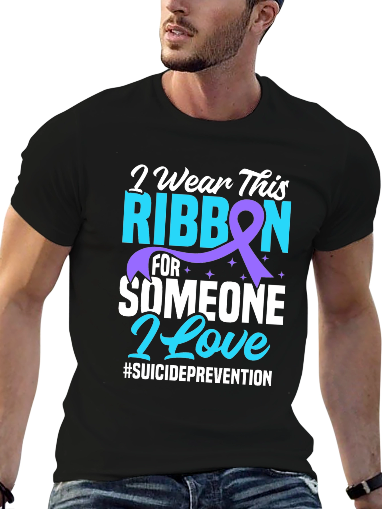Suicide Prevention Ribbon Graphic Tee
