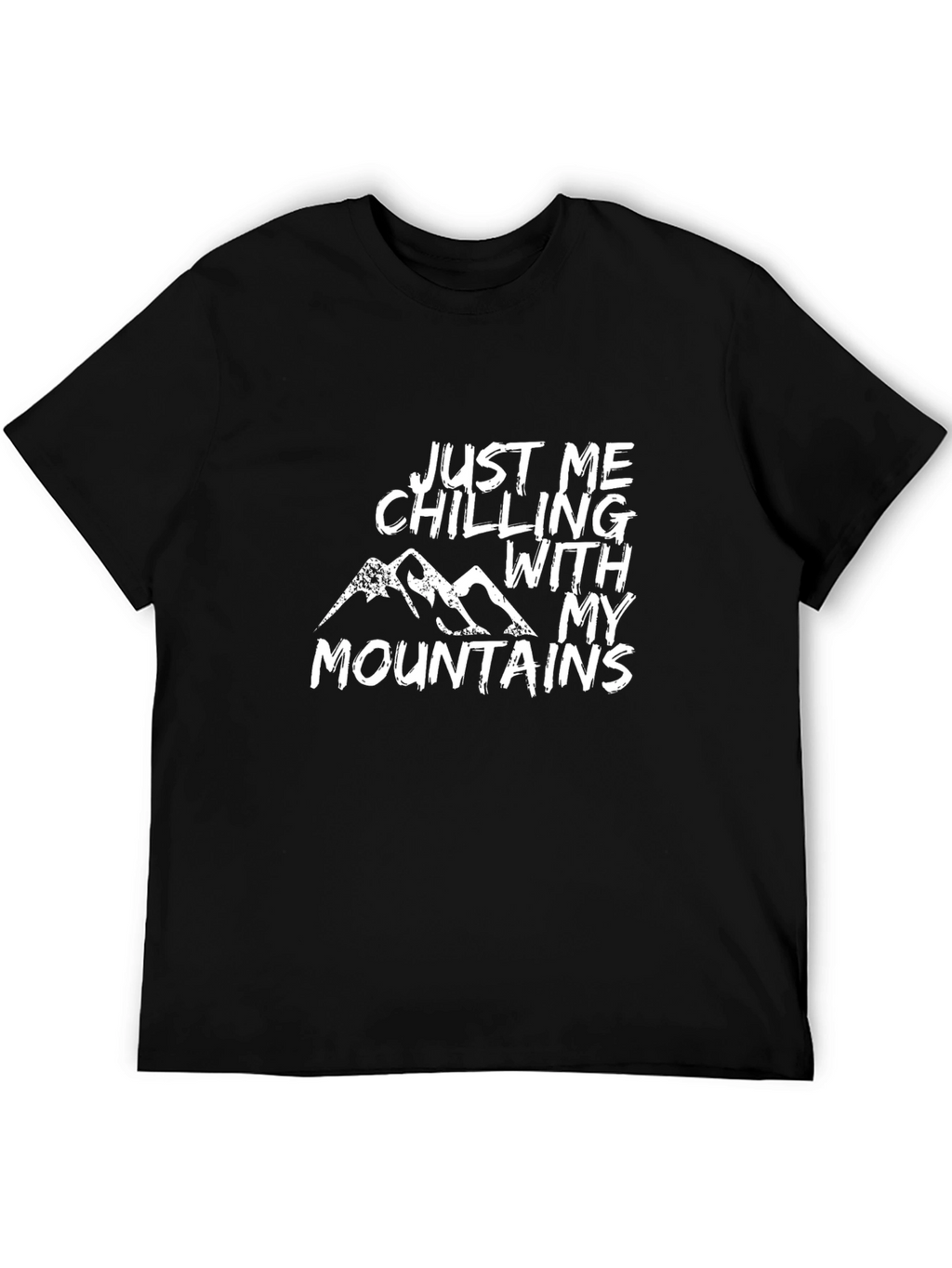 Just Me Chilling With My Mountains Tee