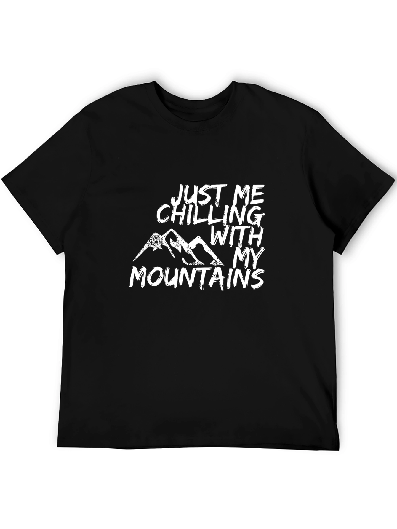 Just Me Chilling With My Mountains Tee