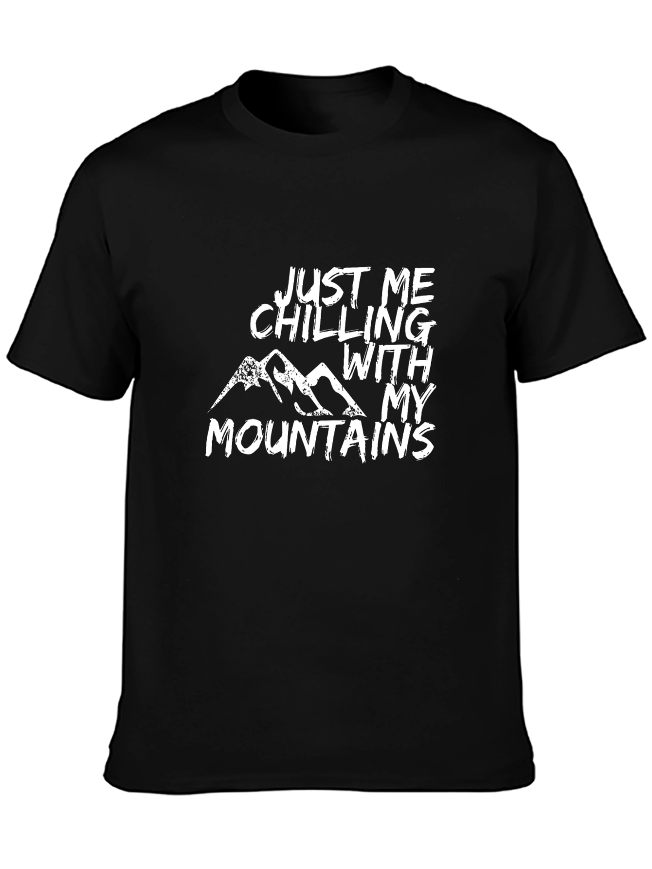Just Me Chilling With My Mountains Tee