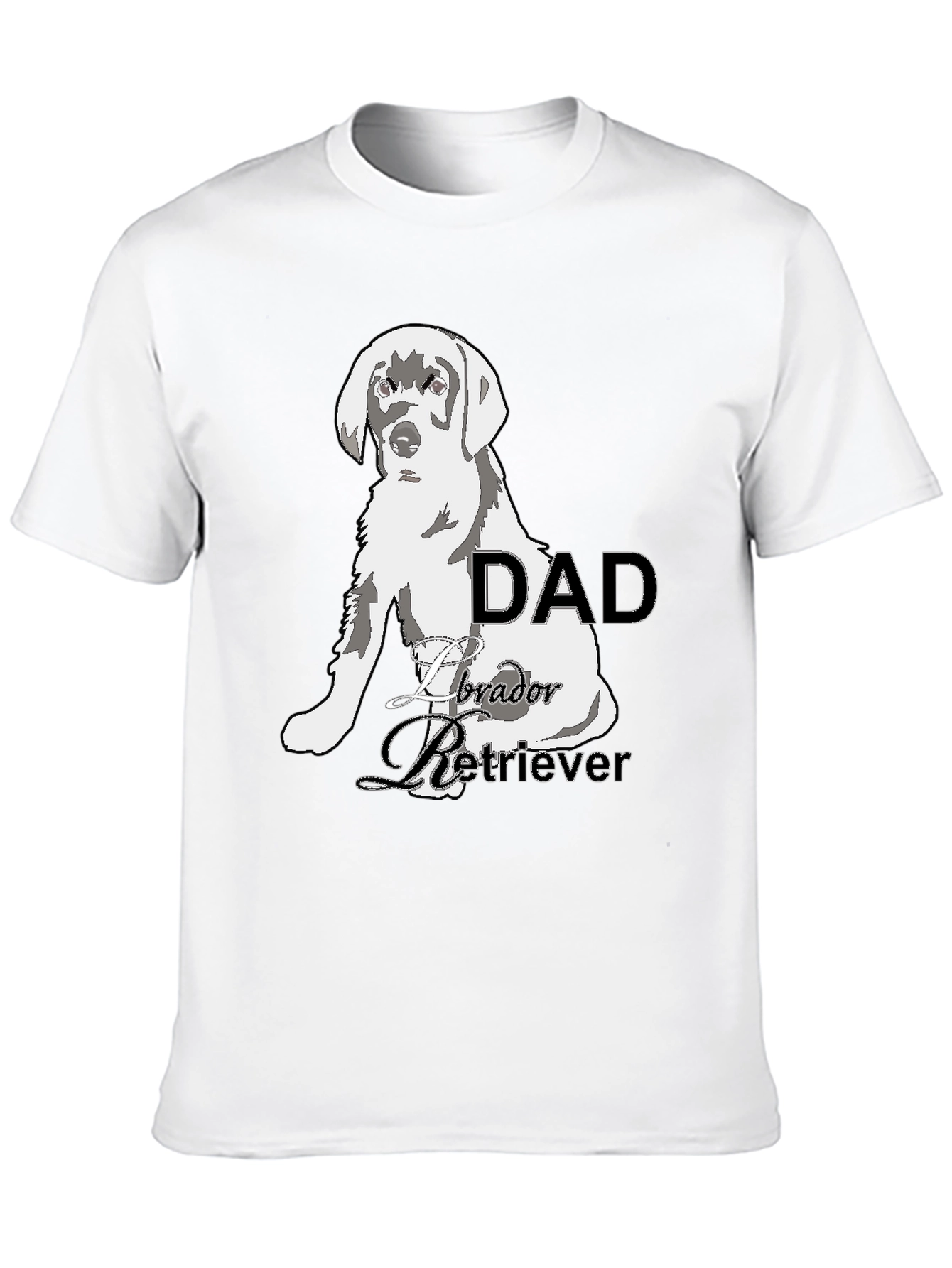 Labrador Dad Black T-Shirt