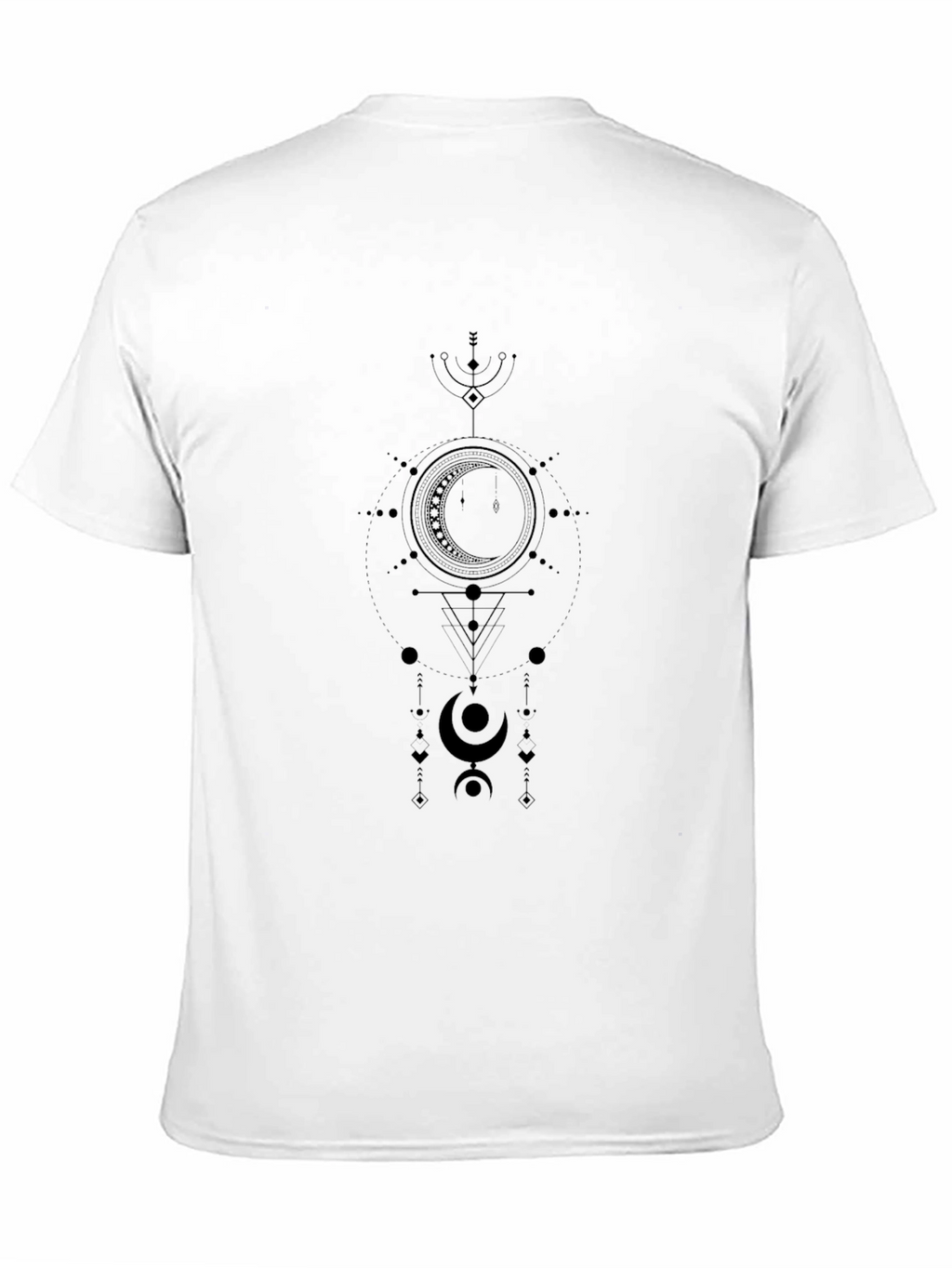 Mystic Moon Graphic Tee - Black Cotton
