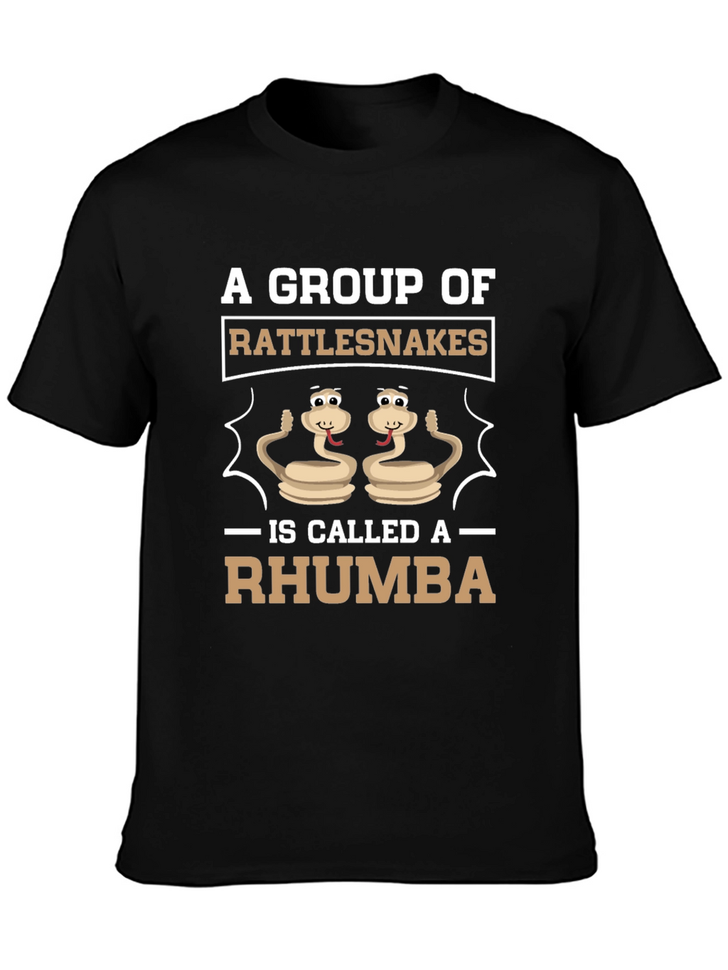 Funny Rattlesnake Rhumba Graphic T-Shirt