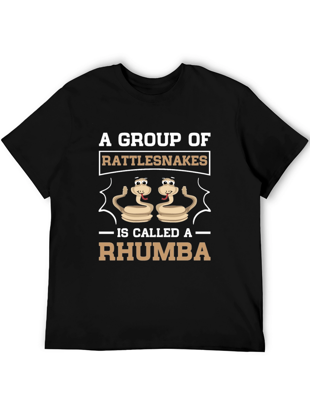Funny Rattlesnake Rhumba Graphic T-Shirt