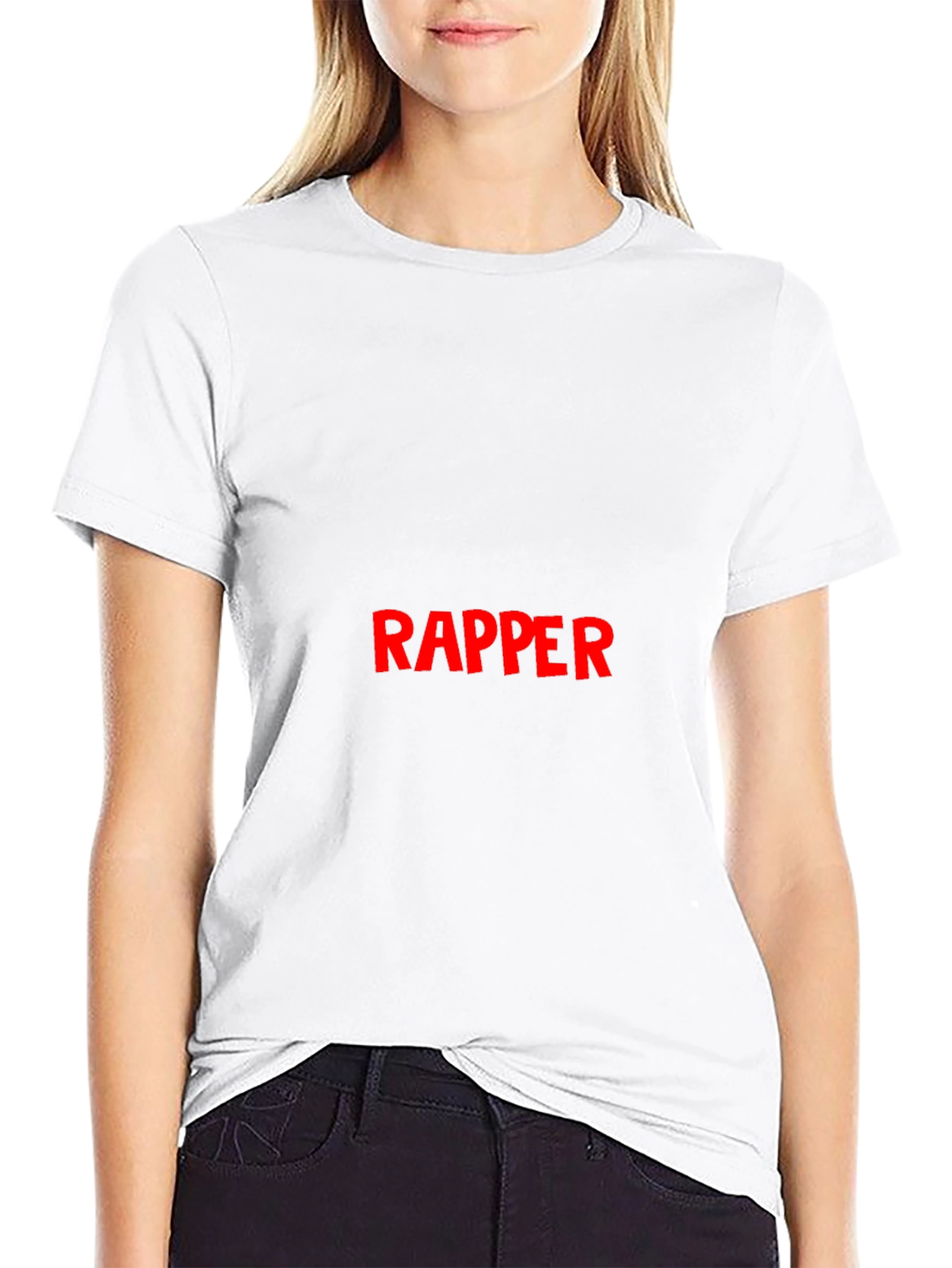 Bold Rapper Graphic Black T-Shirt
